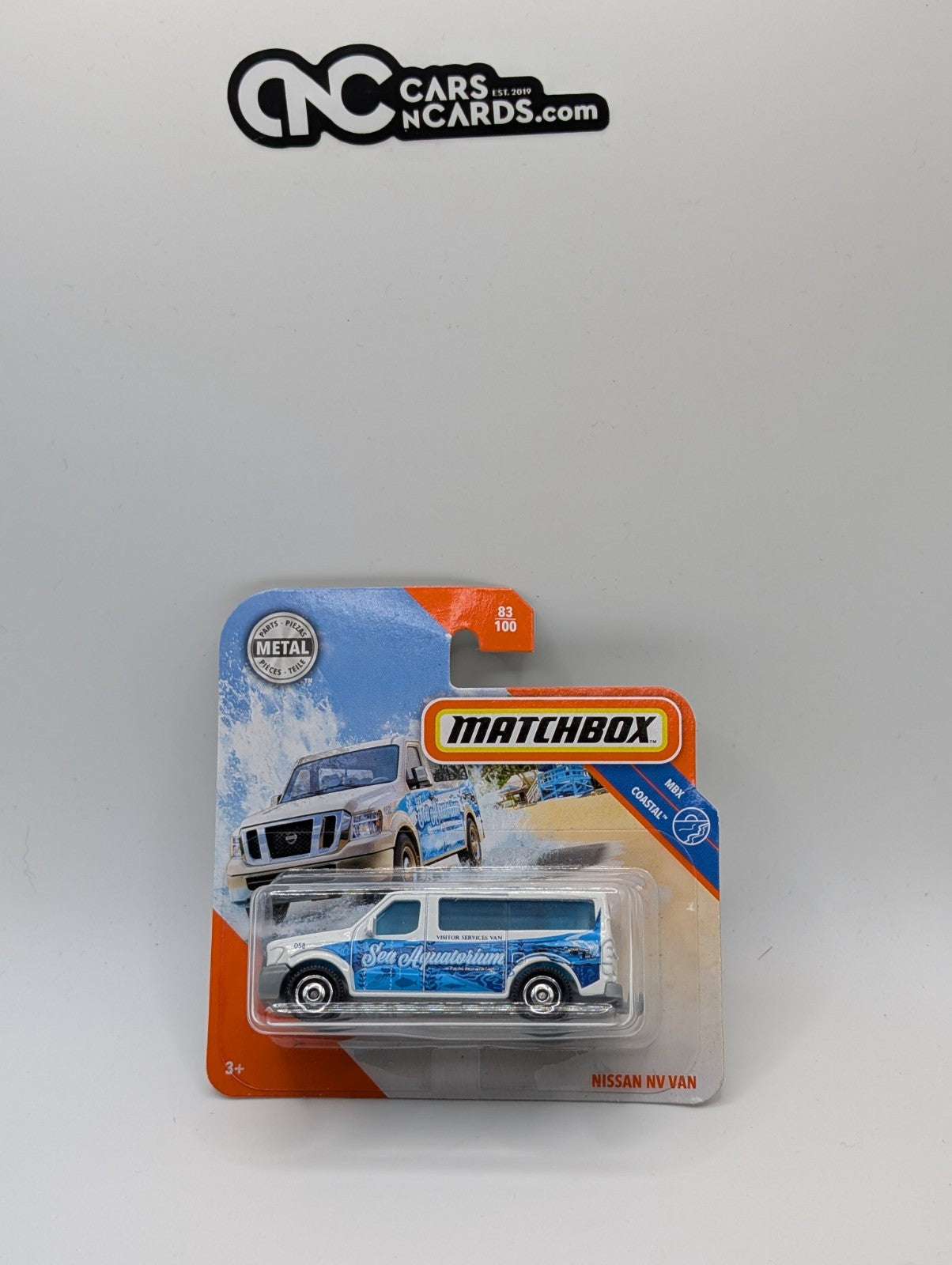 Matchbox MBX Coastal Nissan NV Van 83/100 (Hook Crease)