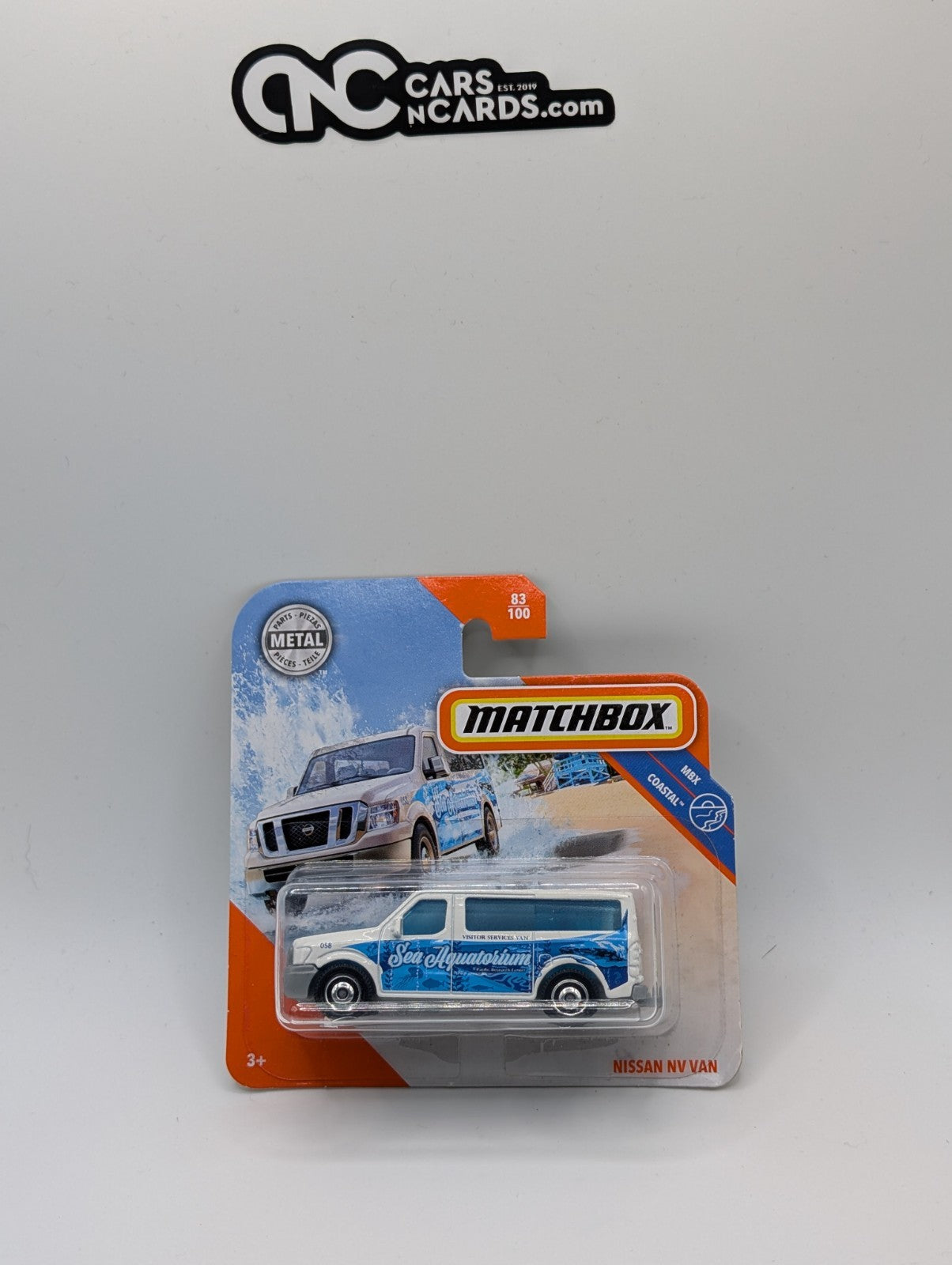Matchbox MBX Coastal Nissan NV Van 83/100 (Card Damage)