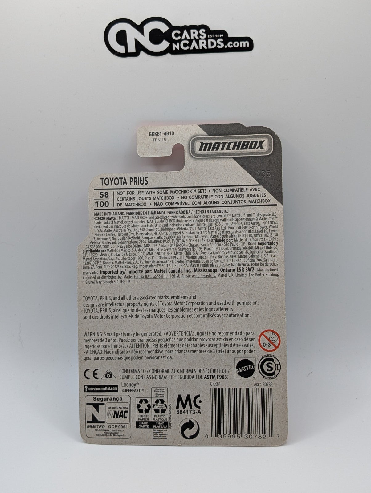 Matchbox MBX City Toyota Prius Rideshare 58/100