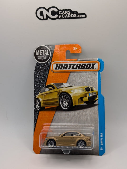 Matchbox MBX Adventure City BMW 1M Gold 12/125 (Card Damage)