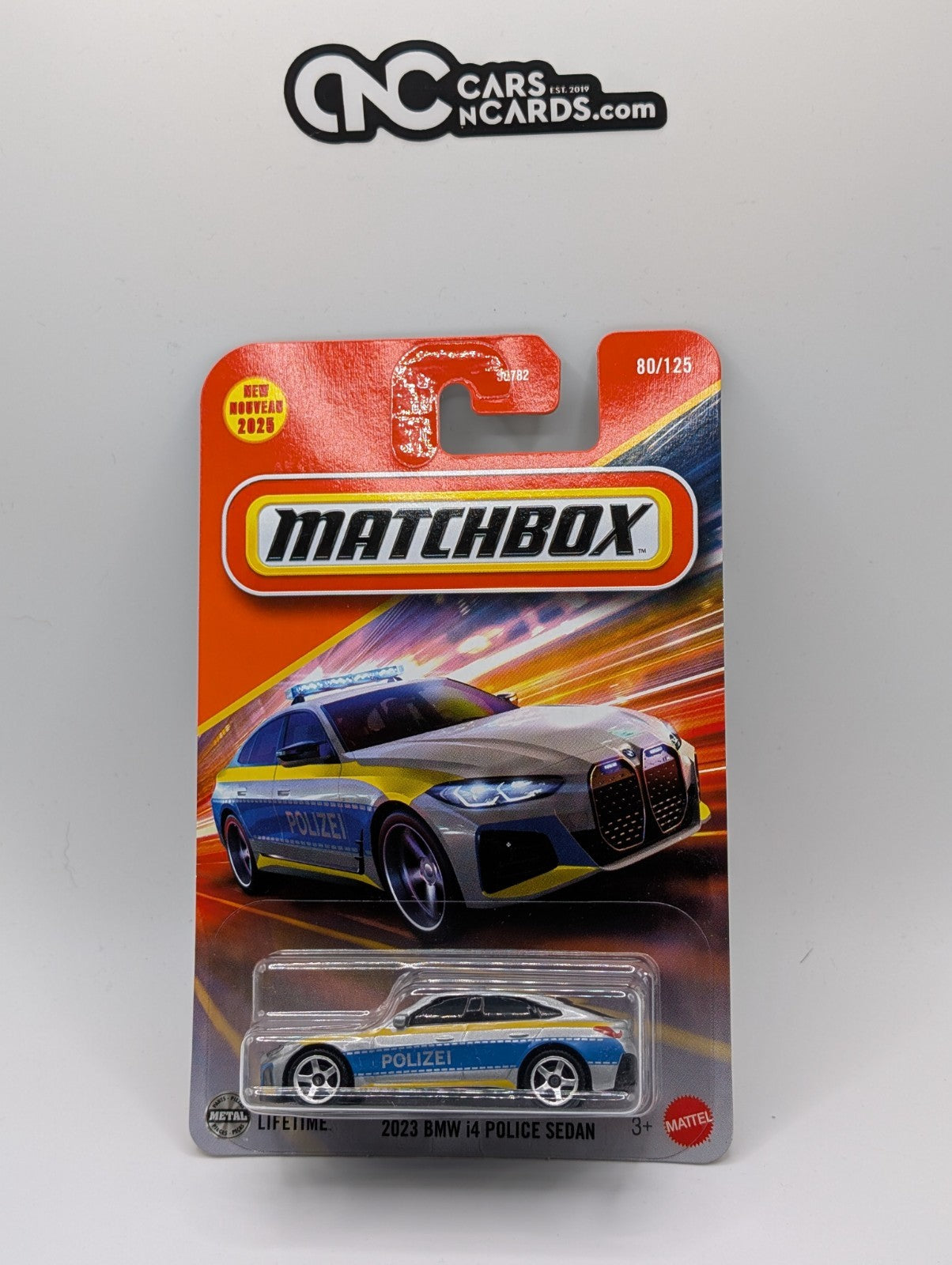 Matchbox 2023 BMW i4 Police Sedan Polizei