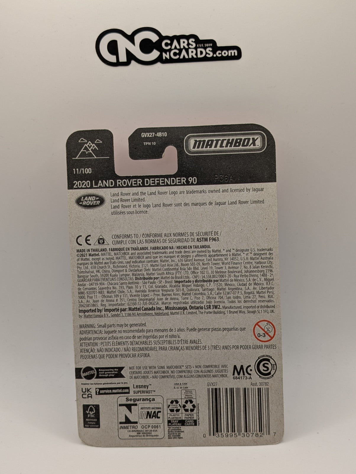 Matchbox Land Rover Defender 110 11/100 (Soft Corners)