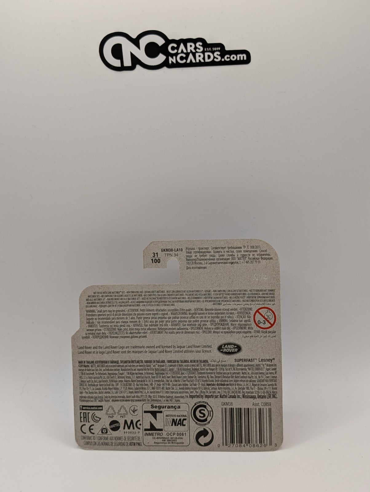 Matchbox 2014 Range Rover Evoque Red 31/100 Short Card