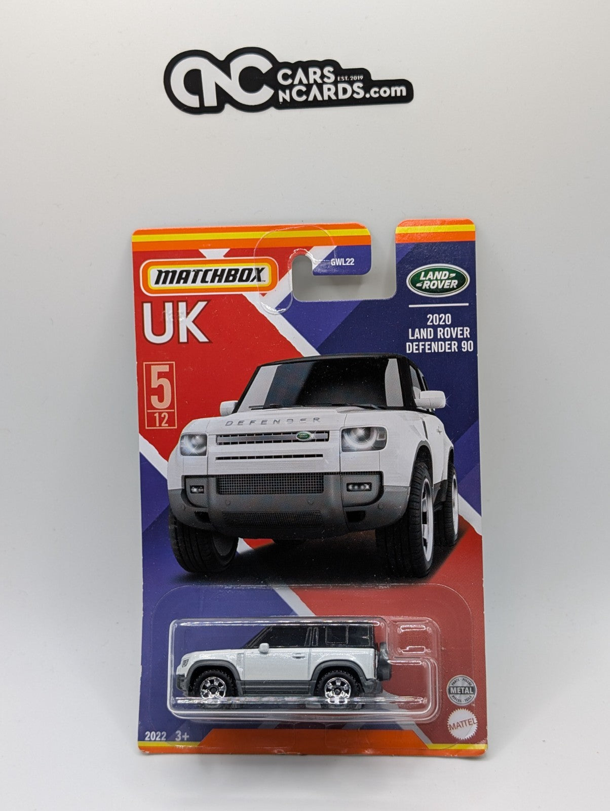 Matchbox UK 5/12 2020 Land Rover Defender 90 White (Soft Corners)
