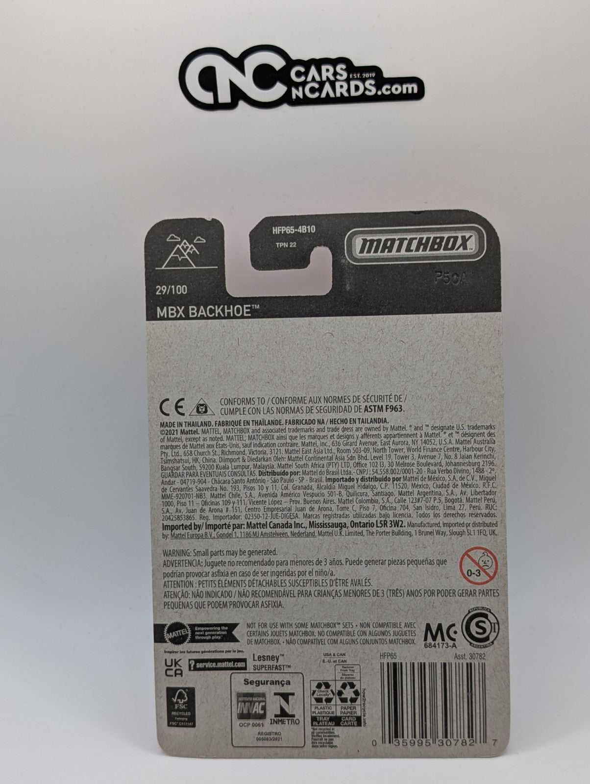 Matchbox MBX Backhoe Green 29/100