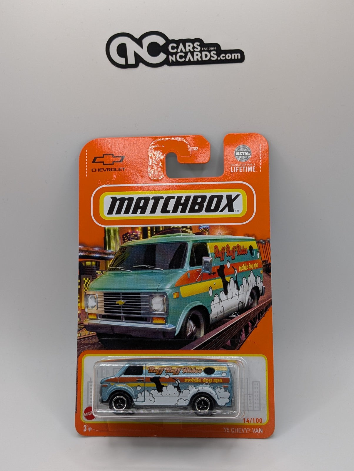 Matchbox '75 Chevy Van Ruff Ruff Rider Mobile Dog Spa 14/100