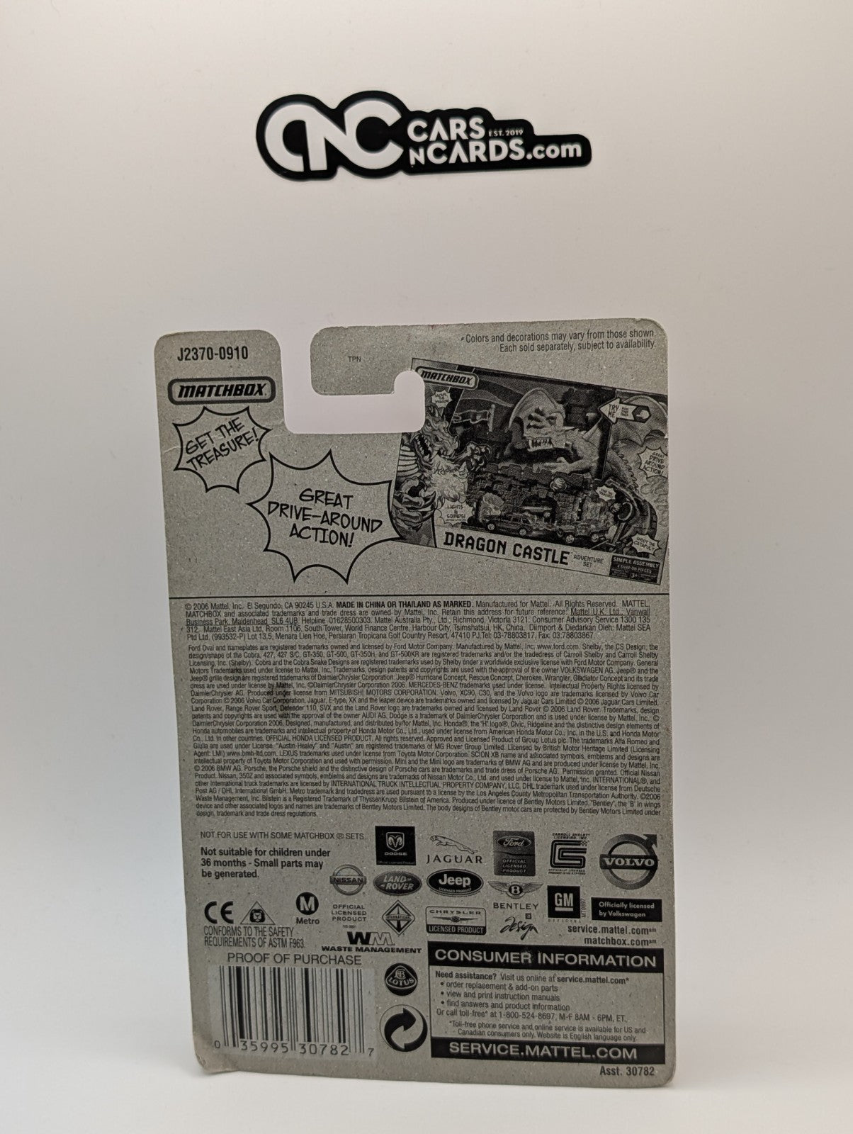 Matchbox 2006 Ford Transit Van Bilstein Shock Absorbers (Card Damage)