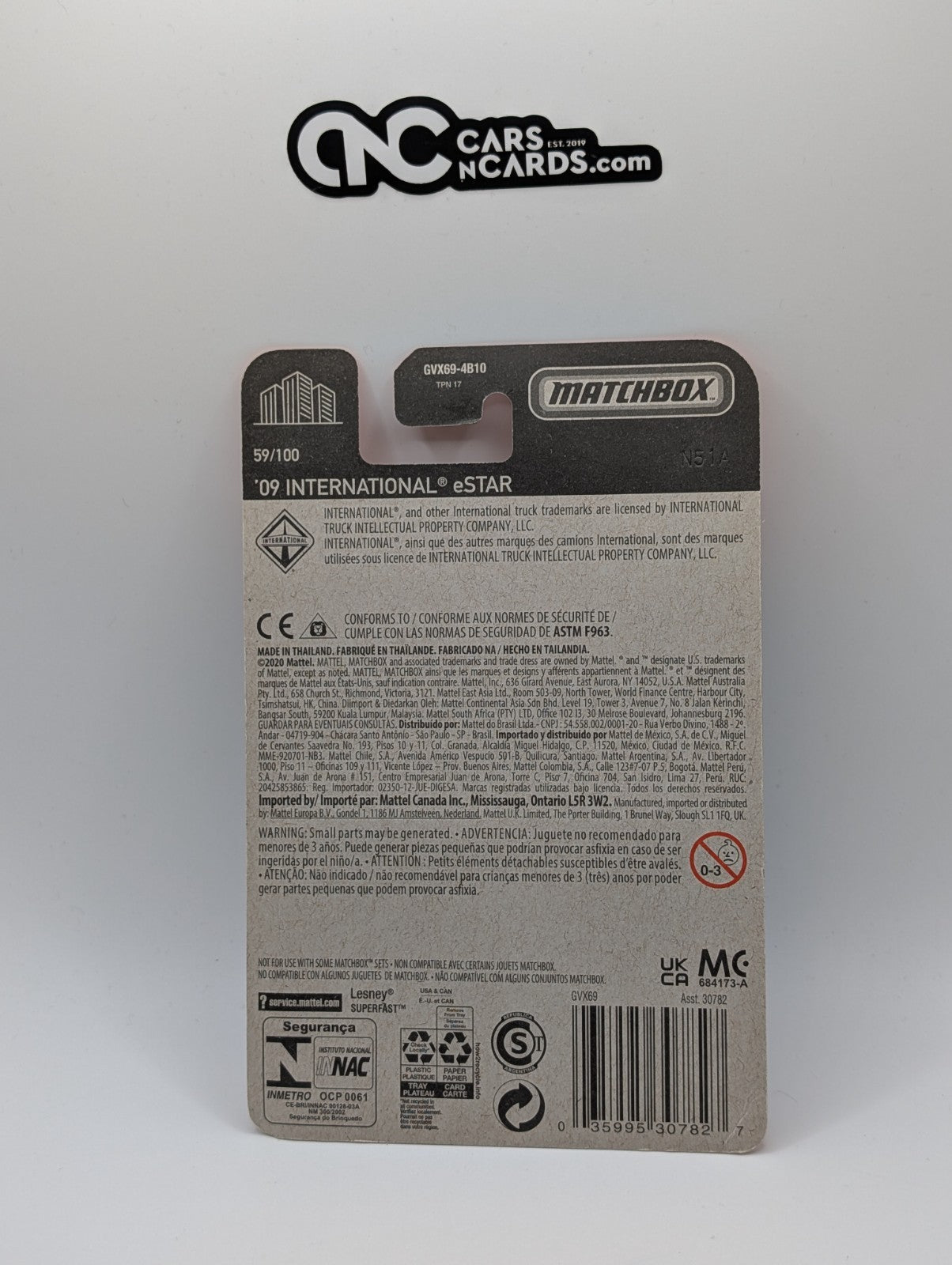 Matchbox '09 International eStar 59/100 (Soft Corners)