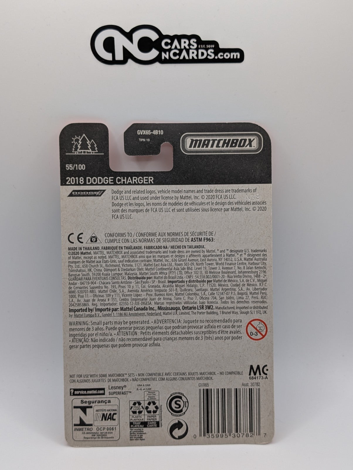 Matchbox 2018 Dodge Charger 55/100