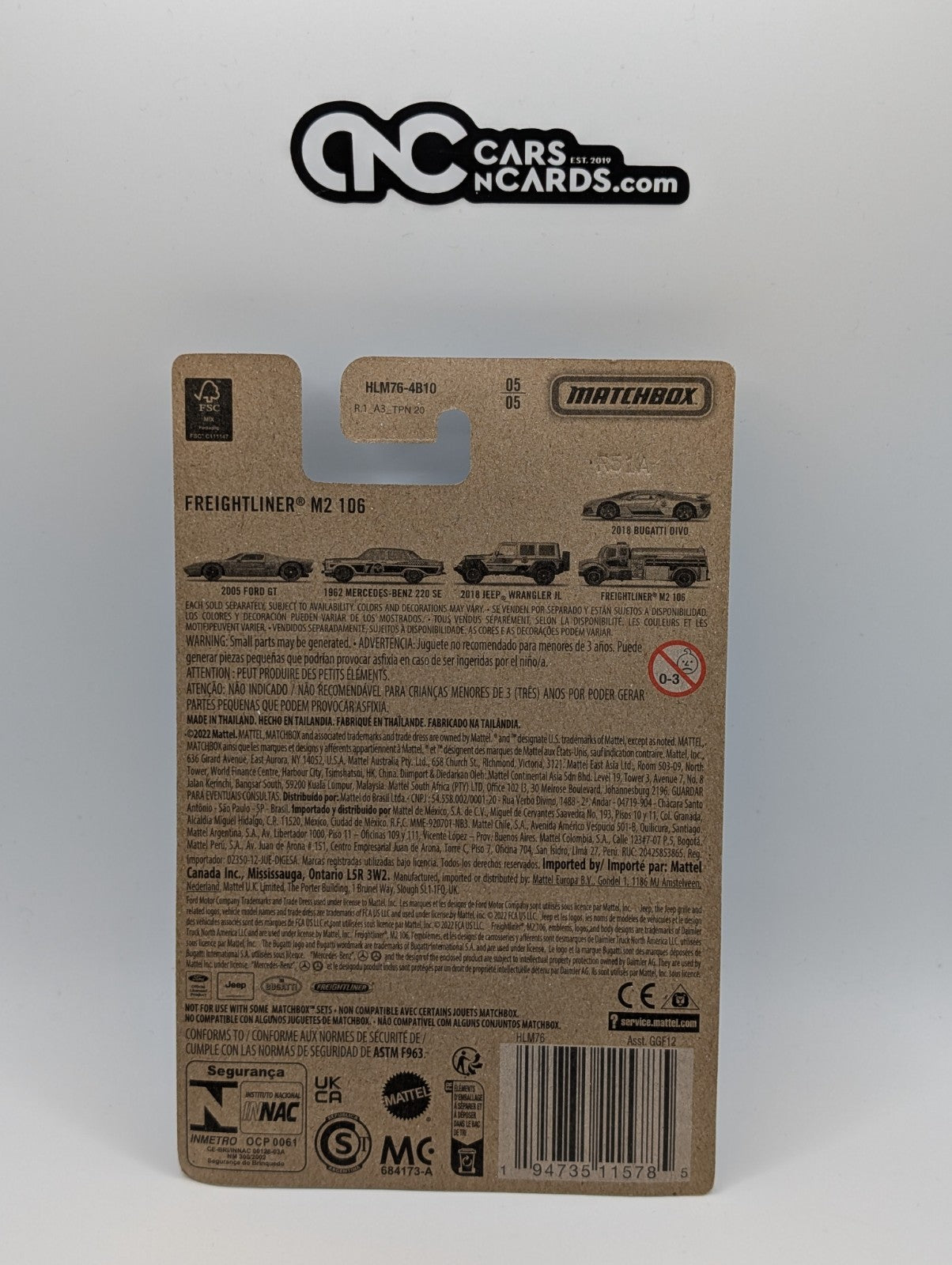 2023 Matchbox 70 Years 5/5 Freightliner M2 106