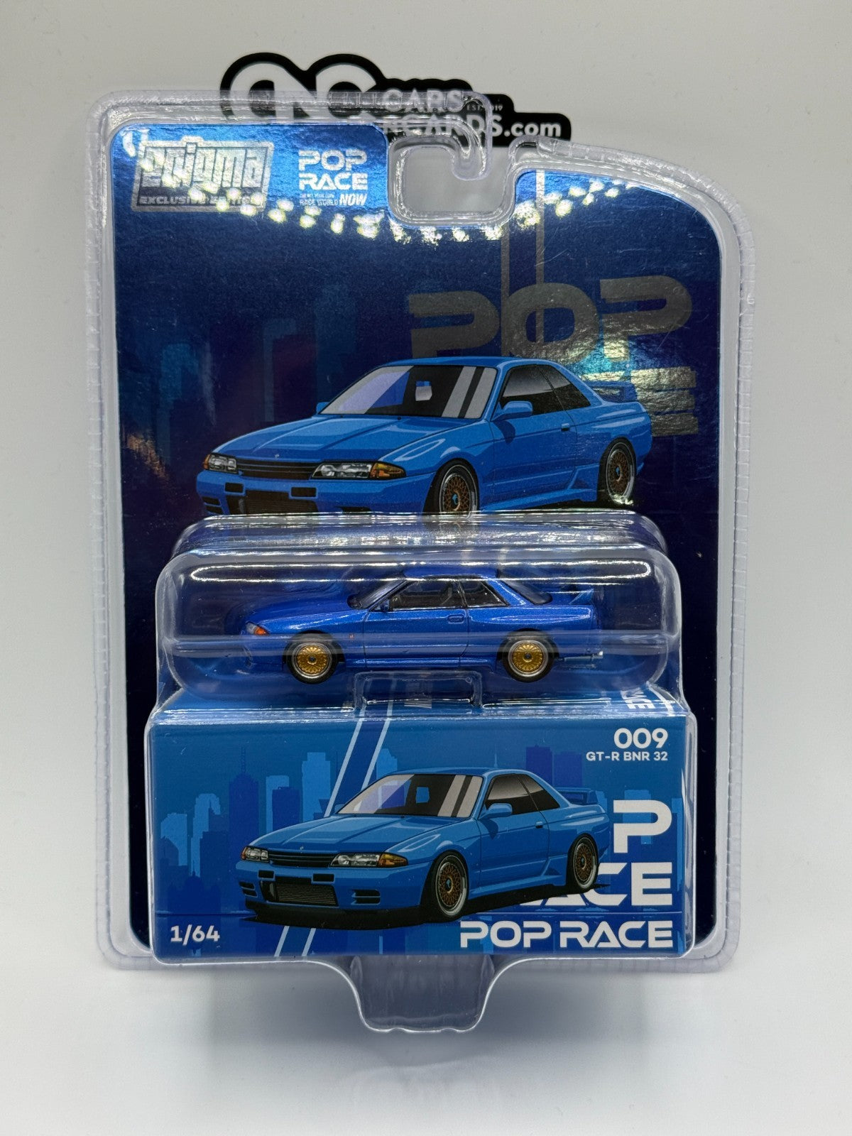 POPRACE Enigma Exclusive Nissan Skyline R32 Bayside Blue #009 PRE009