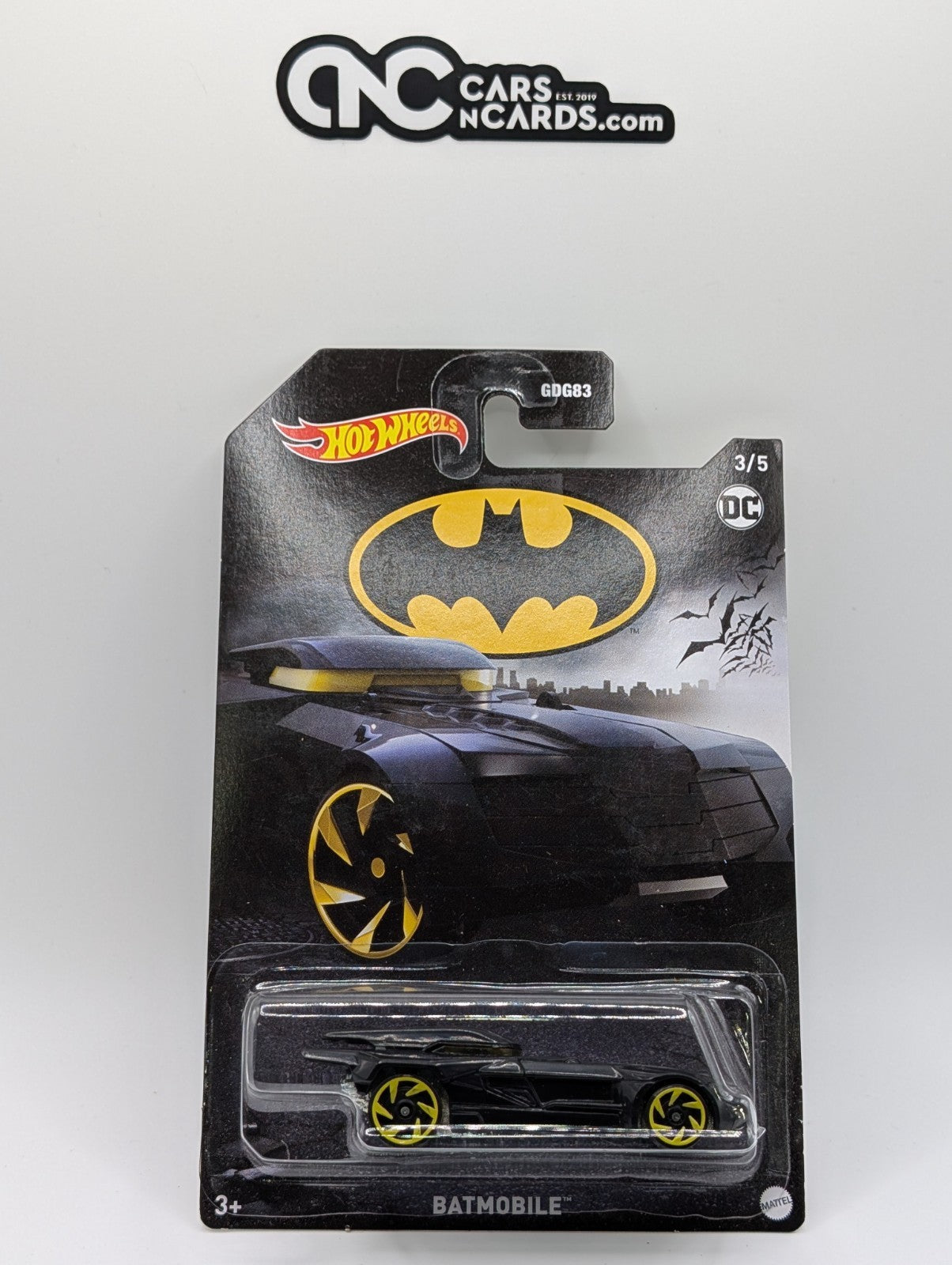 2021 Hot Wheels Batman 3/5 Batmobile (Cracked Blister)