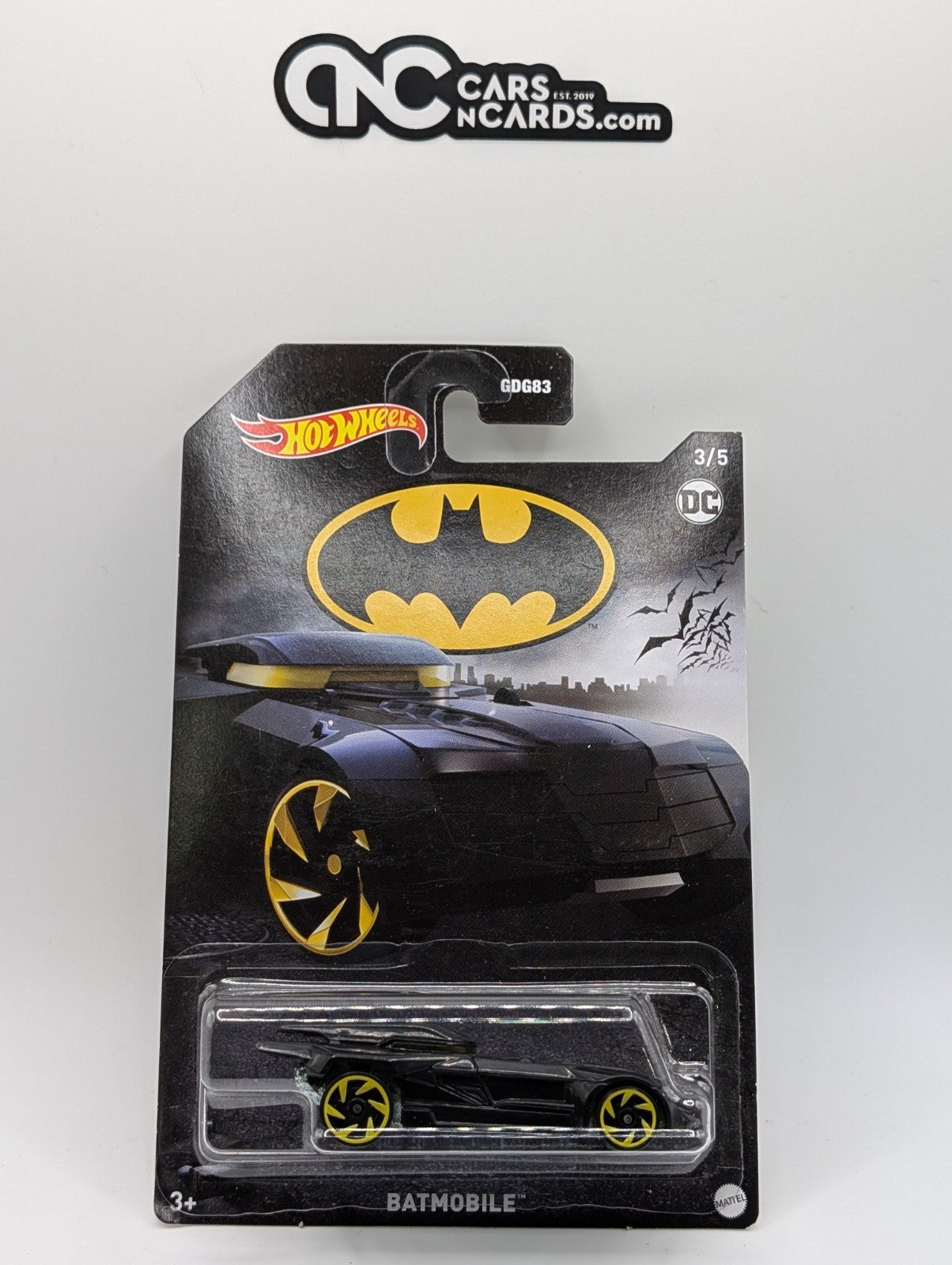2021 Hot Wheels Batman 3/5 Batmobile (Soft Corners)