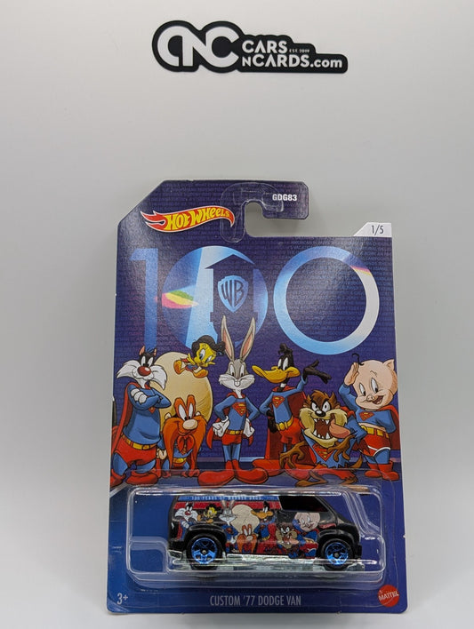 2023 Hot Wheels Warner Bros. 100th 1/5 Custom '77 Dodge Van (Soft Corners)