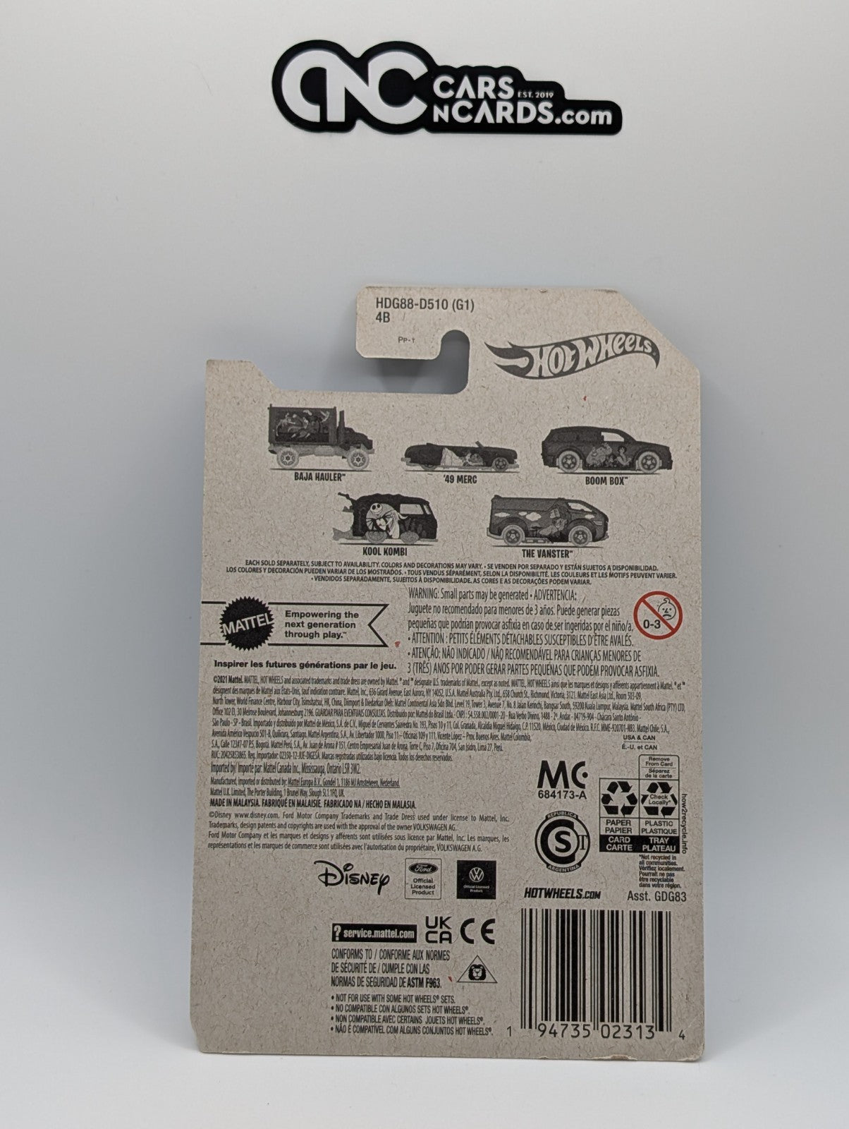 2022 Hot Wheels Disney 5/5 Lion King Vanster (Soft Corners)