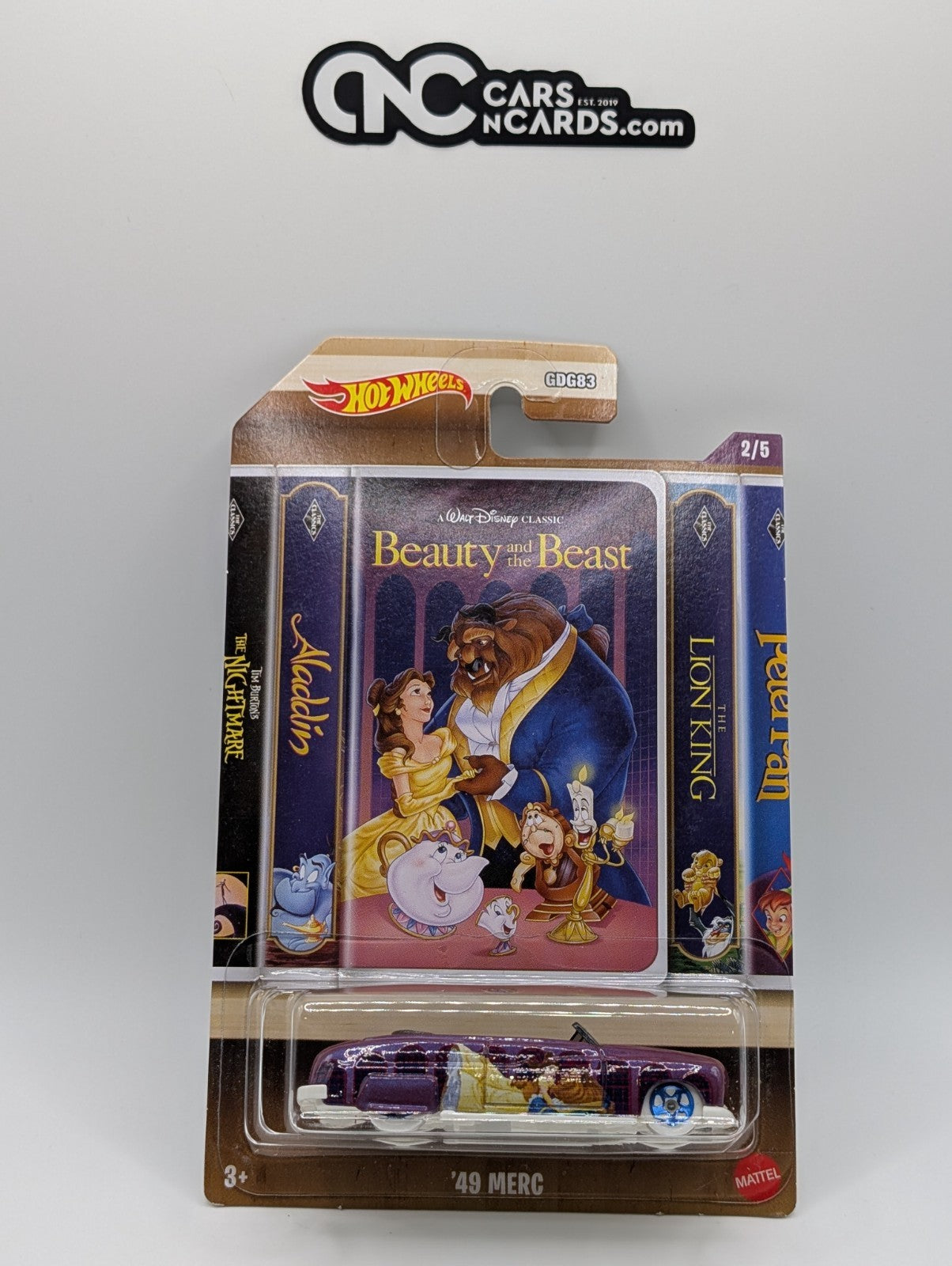 2022 Hot Wheels Disney 2/5 Beauty And The Beast '49 Merc (Soft Corners)