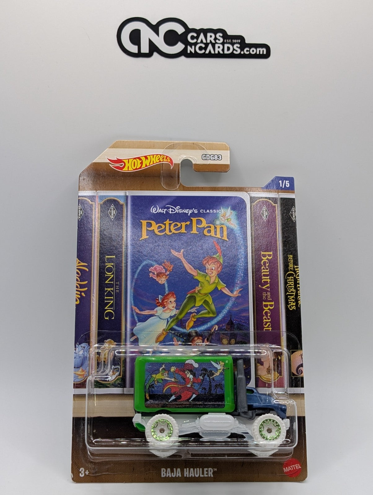 2022 Hot Wheels Disney 1/5 Peter Pan Baja Hauler (Soft Corners)