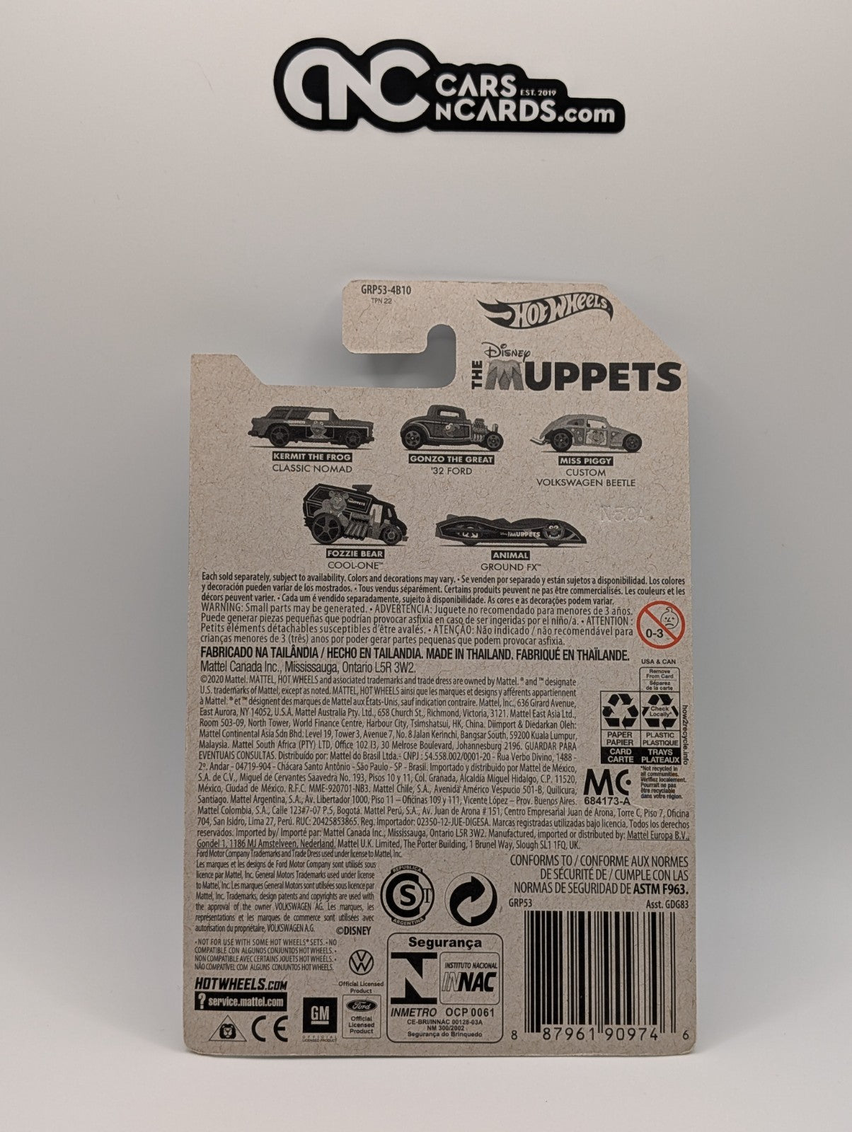 2021 Hot Wheels The Muppets 1/5 Kermit Classic Nomad (Soft Corners)