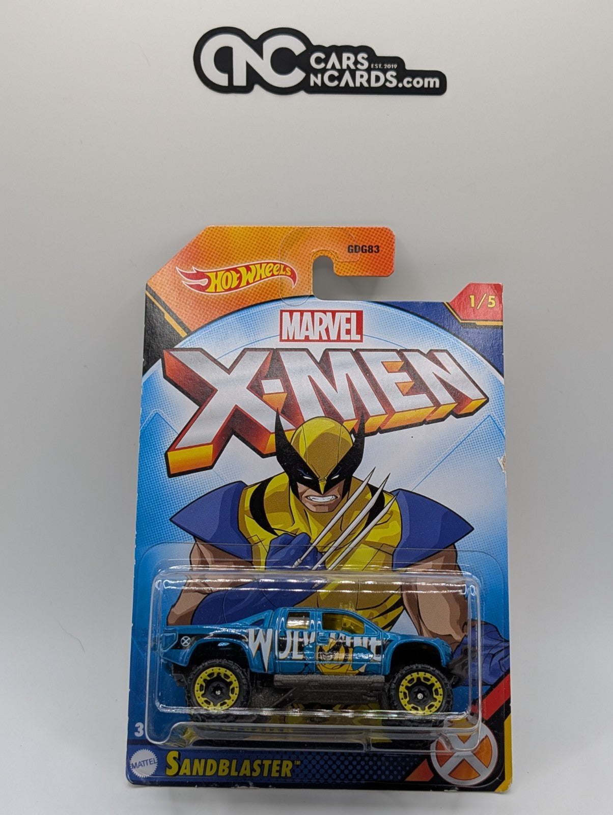 2023 Hot Wheels X-Men 1/5 Wolverine Sandblaster (Card Damage)