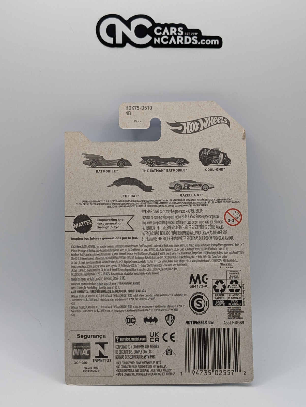 Hot Wheels Batman The Dark Knight Rises 4/5 The Bat (Soft Corners)