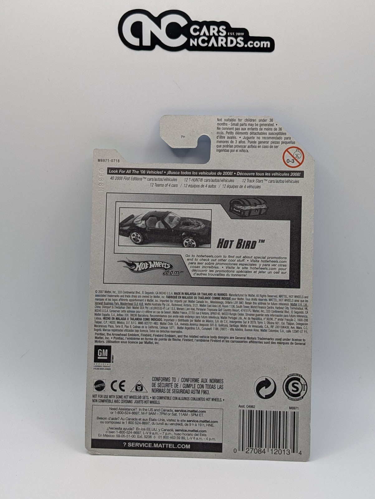 2008 Hot Wheels T-Hunt 05/12 Hot Bird (Soft Corners)