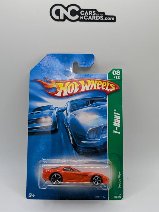 2008 Hot Wheels T-Hunt 08/12 Dodge Viper (Soft Corners)