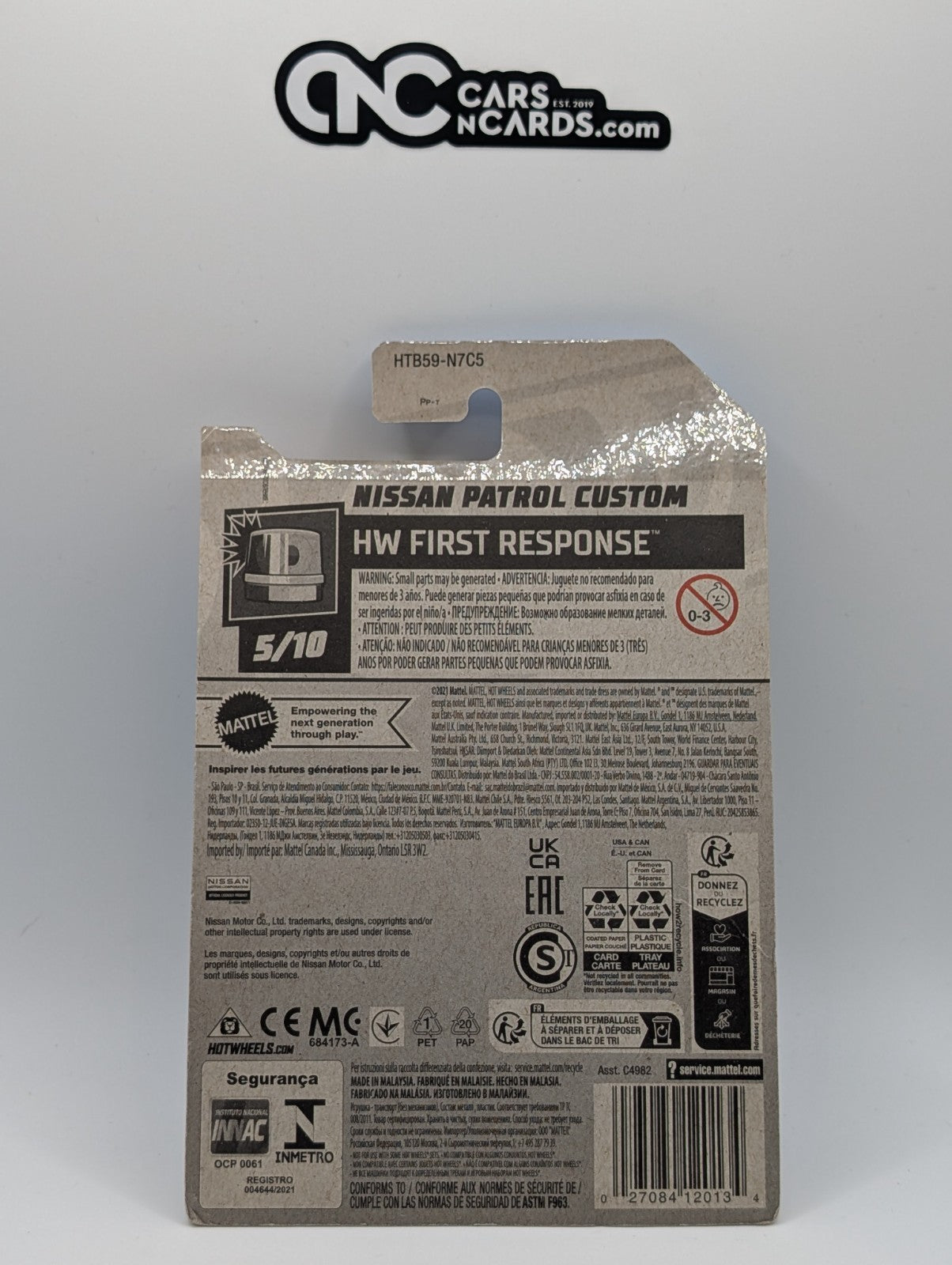 Hot Wheels HW First Response Nissan Patrol Custom Red 34/250 (Hook Crease)