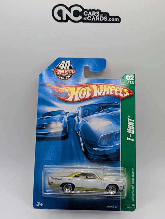 2008 Hot Wheels T-Hunt 02/12 '70 Plymouth Road Runner (Soft Corners)
