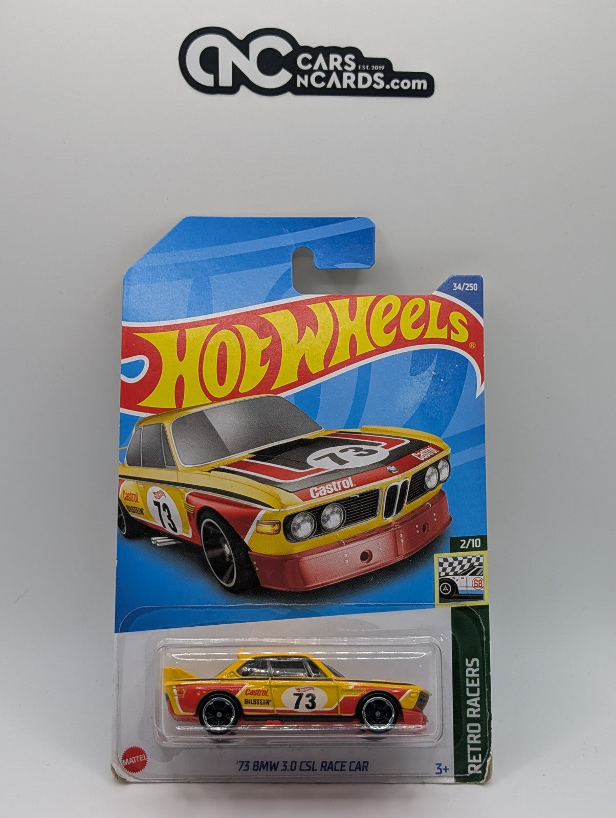 Hot Wheels '73 BMW 3.0 CSL Race Car 34/250 (Soft Corners)