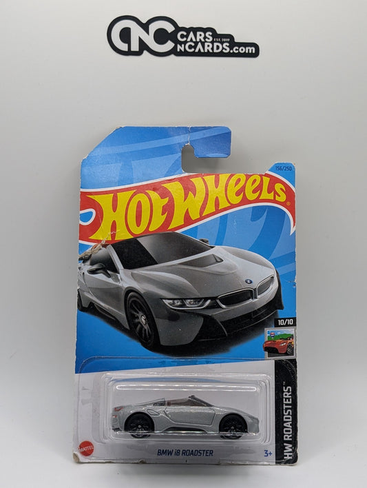 2023 Hot Wheels HW Roadsters 10/10 BMW i8 Roadster 156/250 (Card Damage)