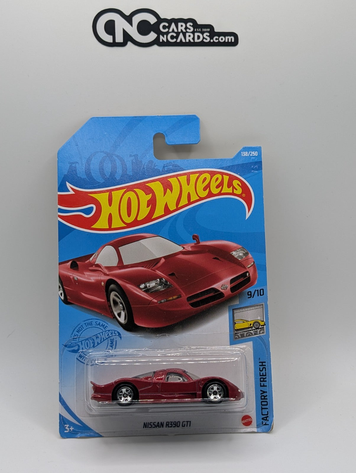 Hot Wheels Factory Fresh 9/10 Nissan R390 GTI Red 138/250 (Soft Corners)
