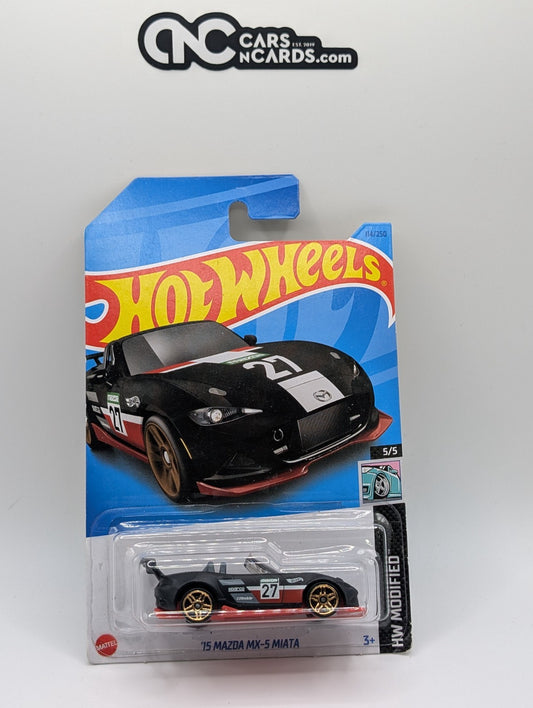 Hot Wheels HW Modified 5/5 '15 Mazda MX-5 Miata 114/250 (Soft Corners)