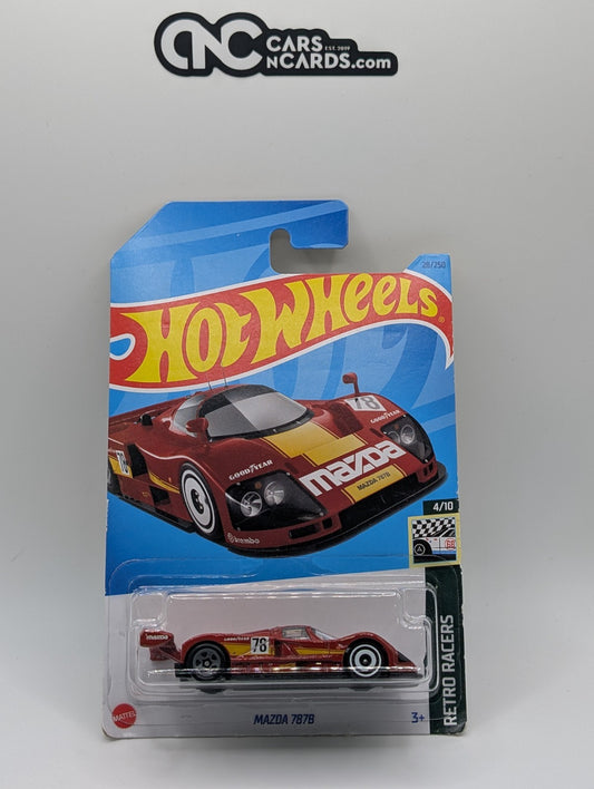 Hot Wheels Retro Racers 4/10 Mazda 787 Red 28/250 (Soft Corners)