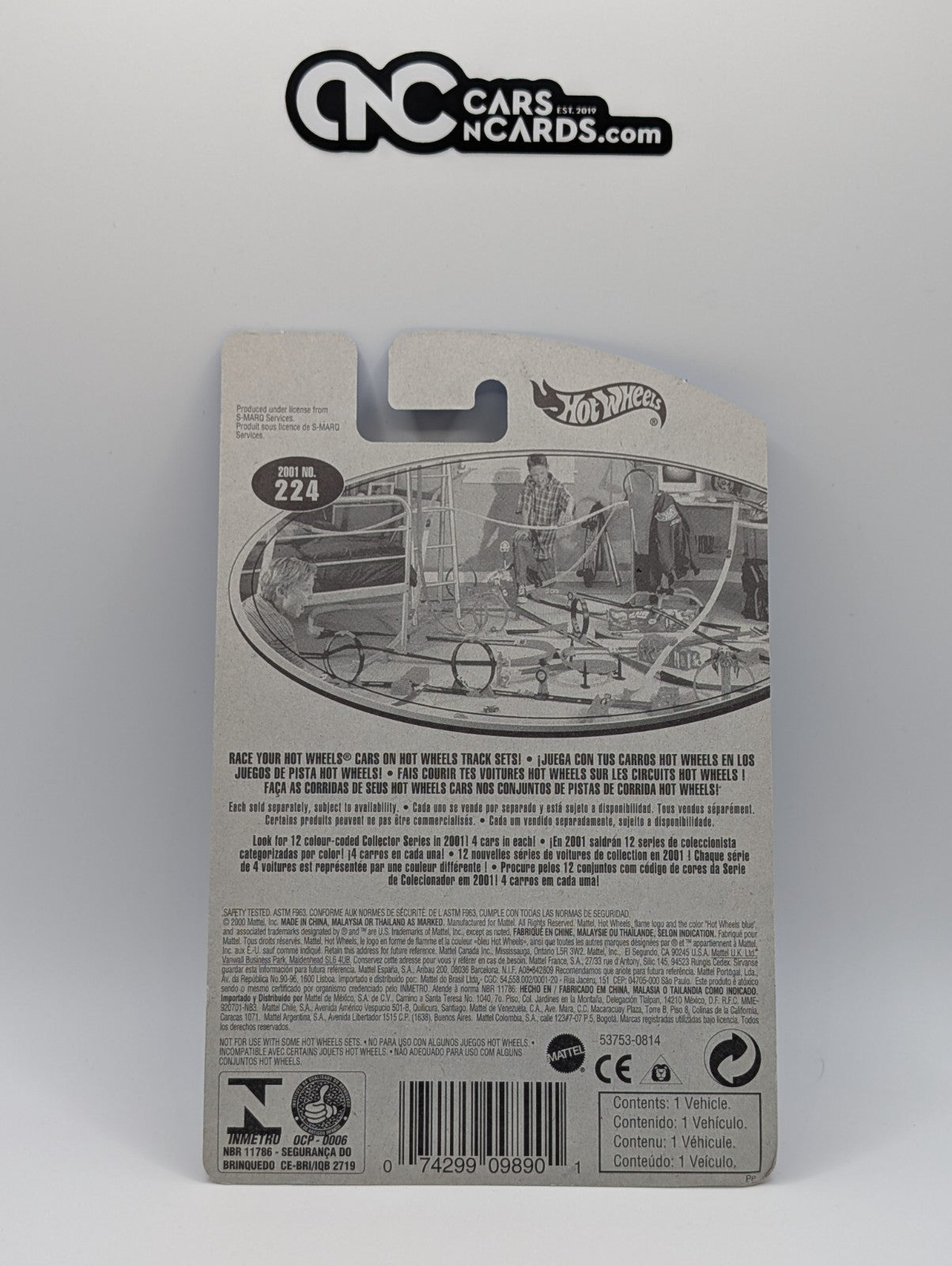 2001 Hot Wheels Shadow Mk IIa Black Collector #224 (Soft Corners)