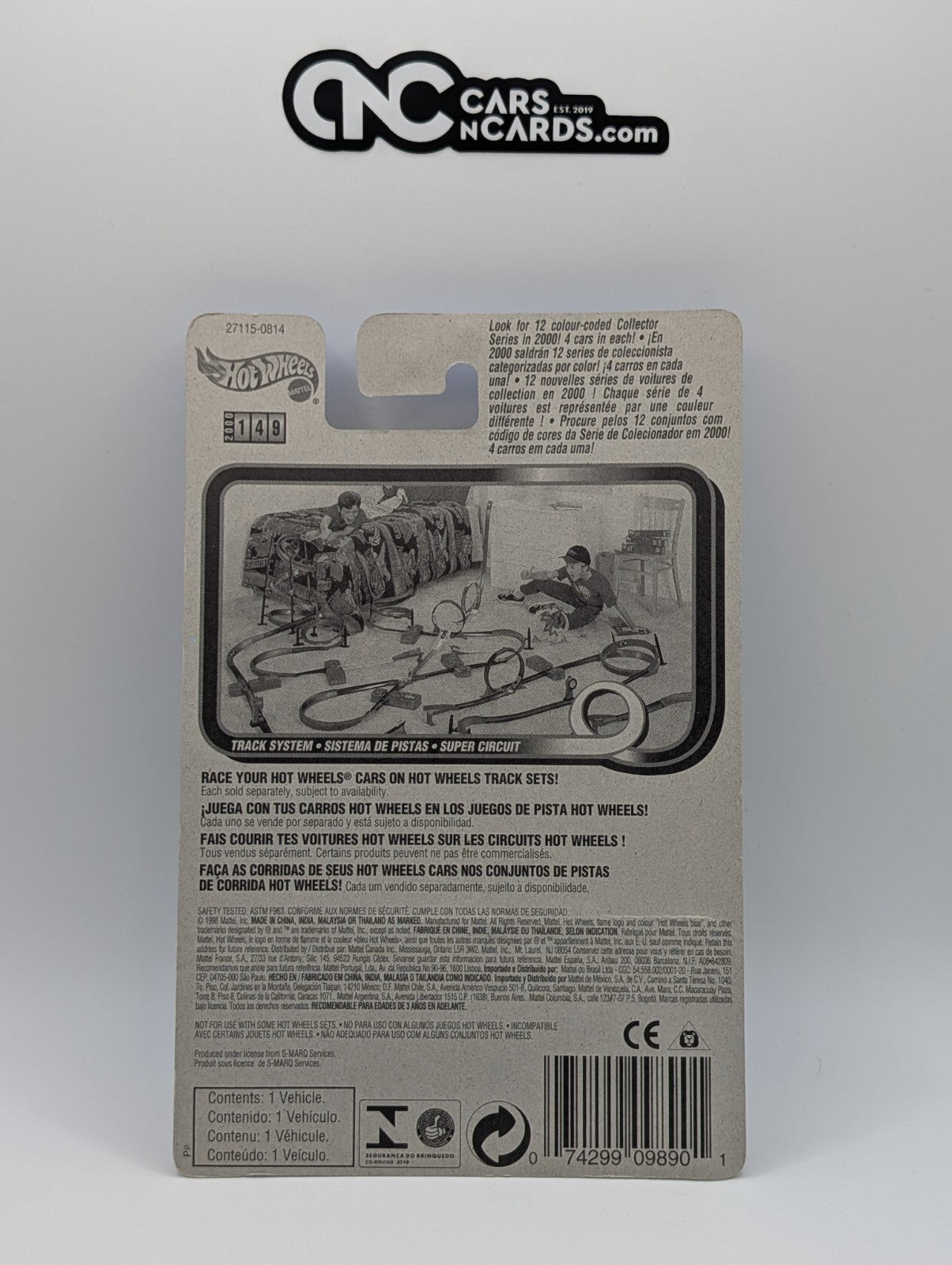 2000 Hot Wheels Shadow Mk IIa Red Collector #149 (Soft Corners)