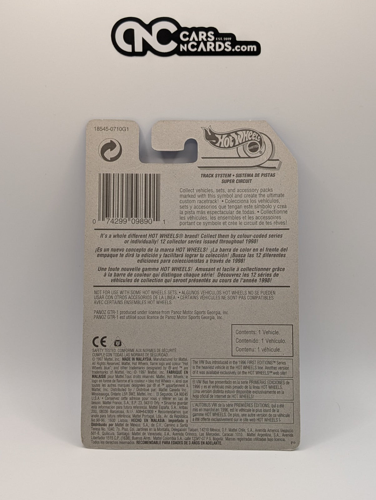 Hot Wheels Panoz GTR-1 19/40 White (Rough Edges)