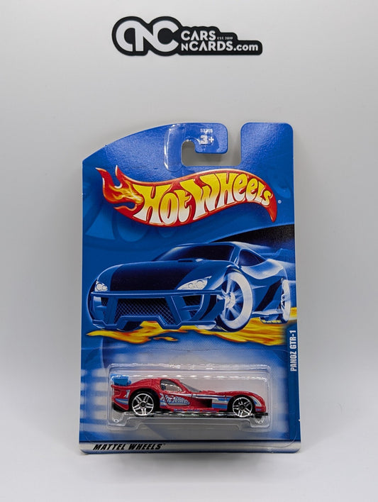 2001 Hot Wheels Panoz GTR-1 Red Collector #206 (Soft Corners)