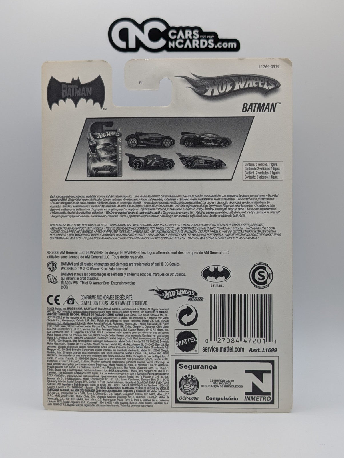 Hot Wheels Batman 2 Pack The Riddler's Rampage Batmobile L1764 (Soft Corners)