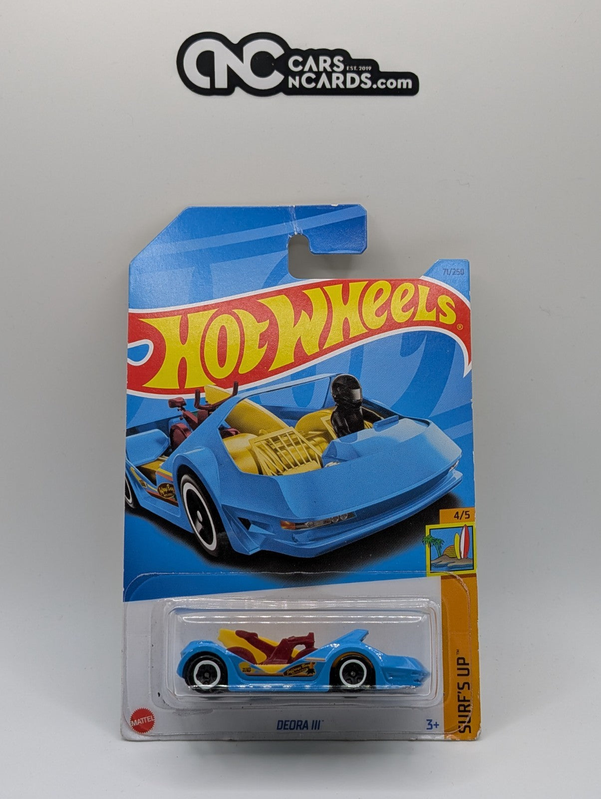 Hot Wheels Surf's Up 4/5 Deora III Blue 71/250 (Damaged Card)