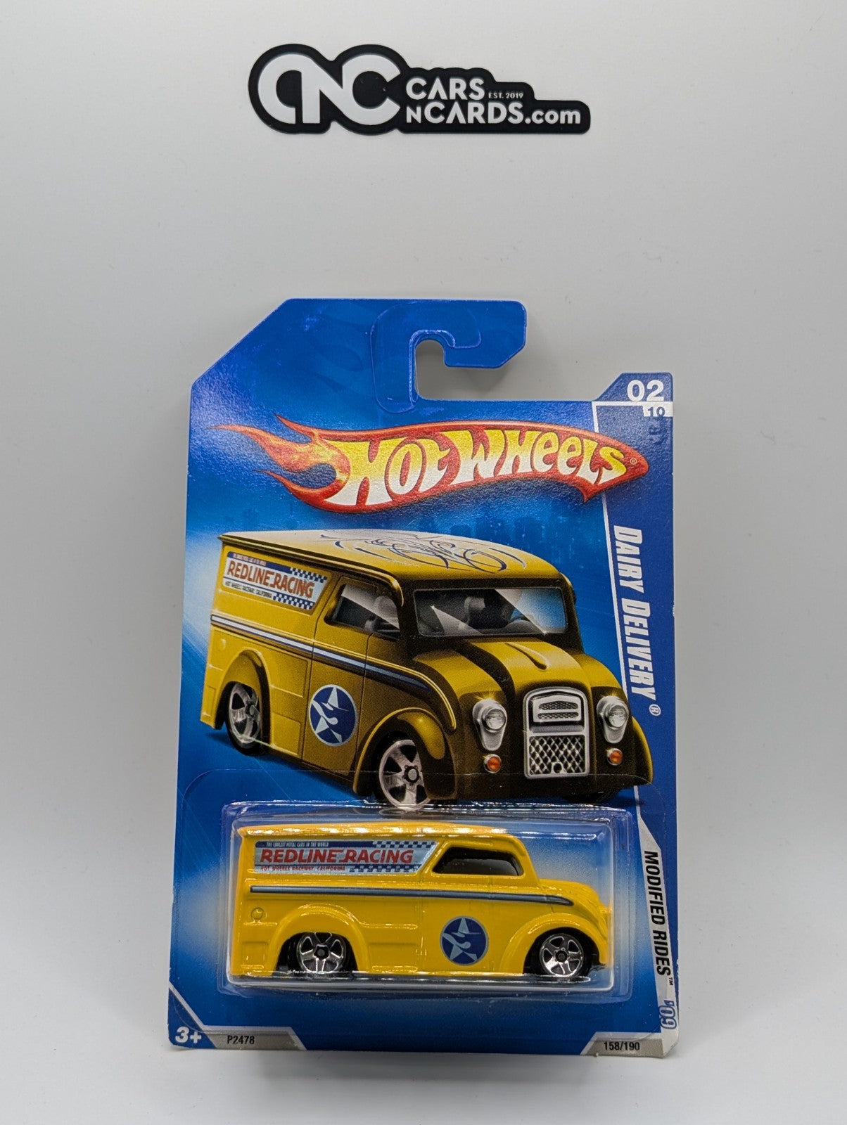 2009 Hot Wheels Modified Rides 2/10 Dairy Delivery Yellow (Soft Corners)