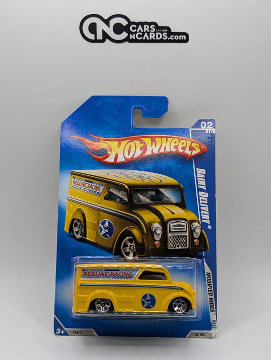 2009 Hot Wheels Modified Rides 2/10 Dairy Delivery Yellow (Soft Corners)