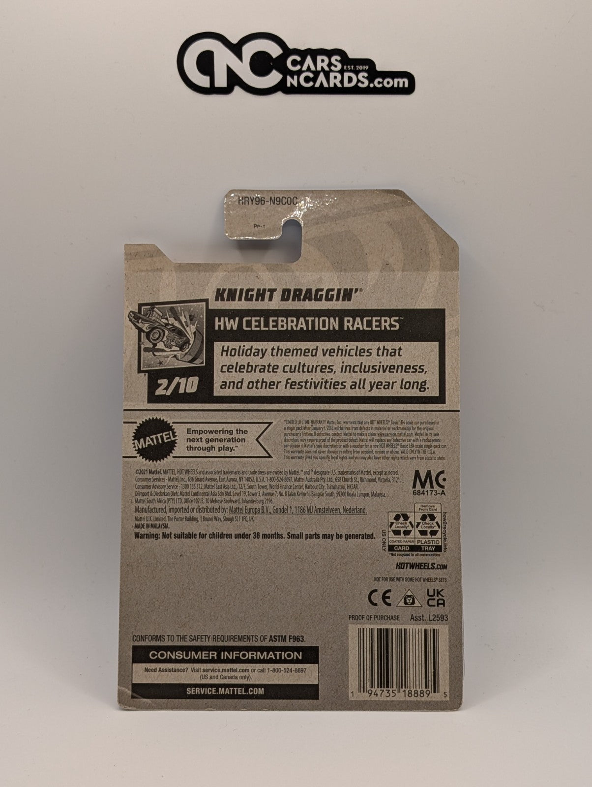 2024 Hot Wheels Knight Draggin' 52/250 (Soft Corners)