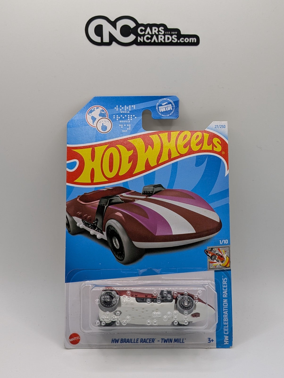 2024 Hot Wheels Braille Racer - Twin Mill 27/250 (Soft Corners)