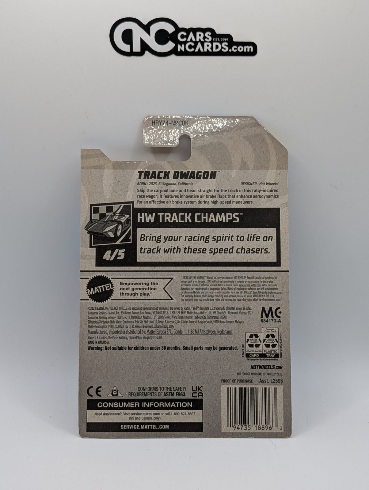 2024 Hot Wheels HW Track Champs 4/5 Track Dwagon 189/250 (Soft Corners)