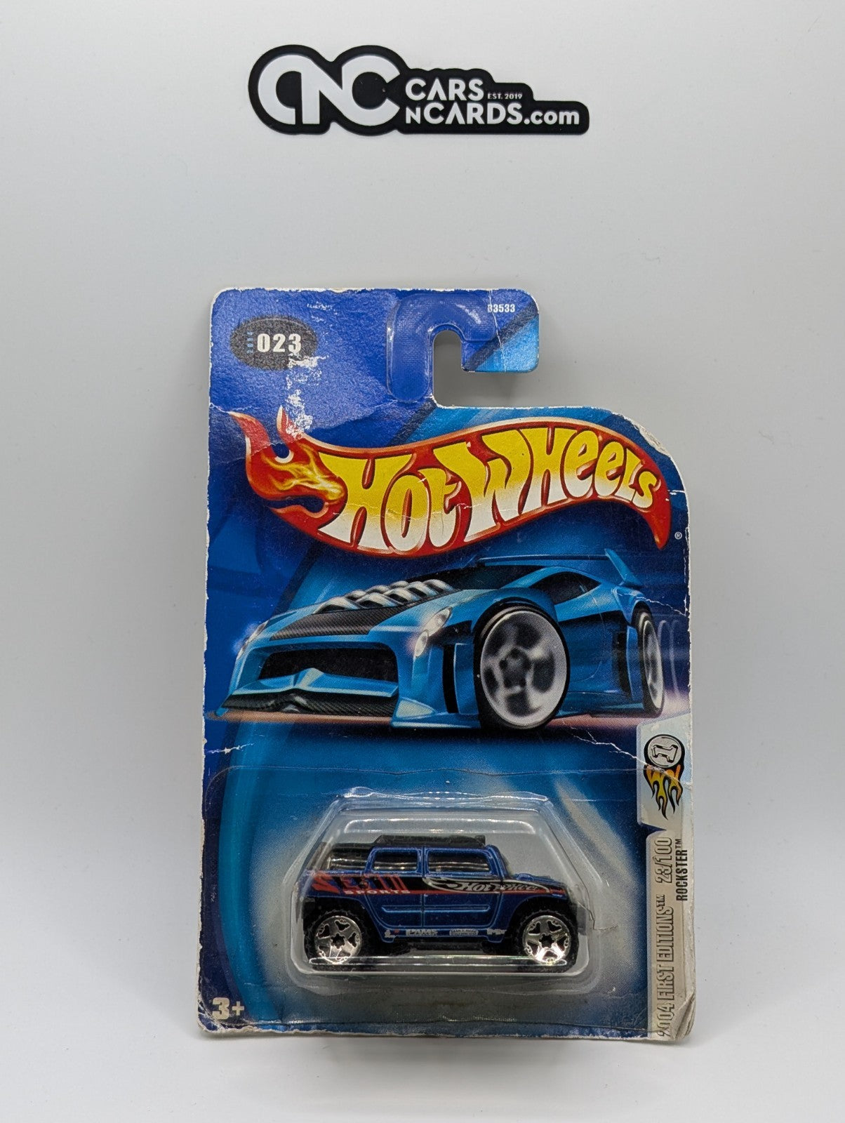 2004 Hot Wheels First Editions 23/100 Rockster (Damaged Card)