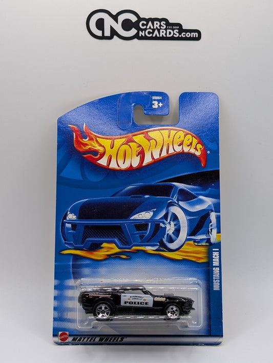 2002 Hot Wheels Mustang Mach 1 Police Car Collector #179 (Soft Corners)