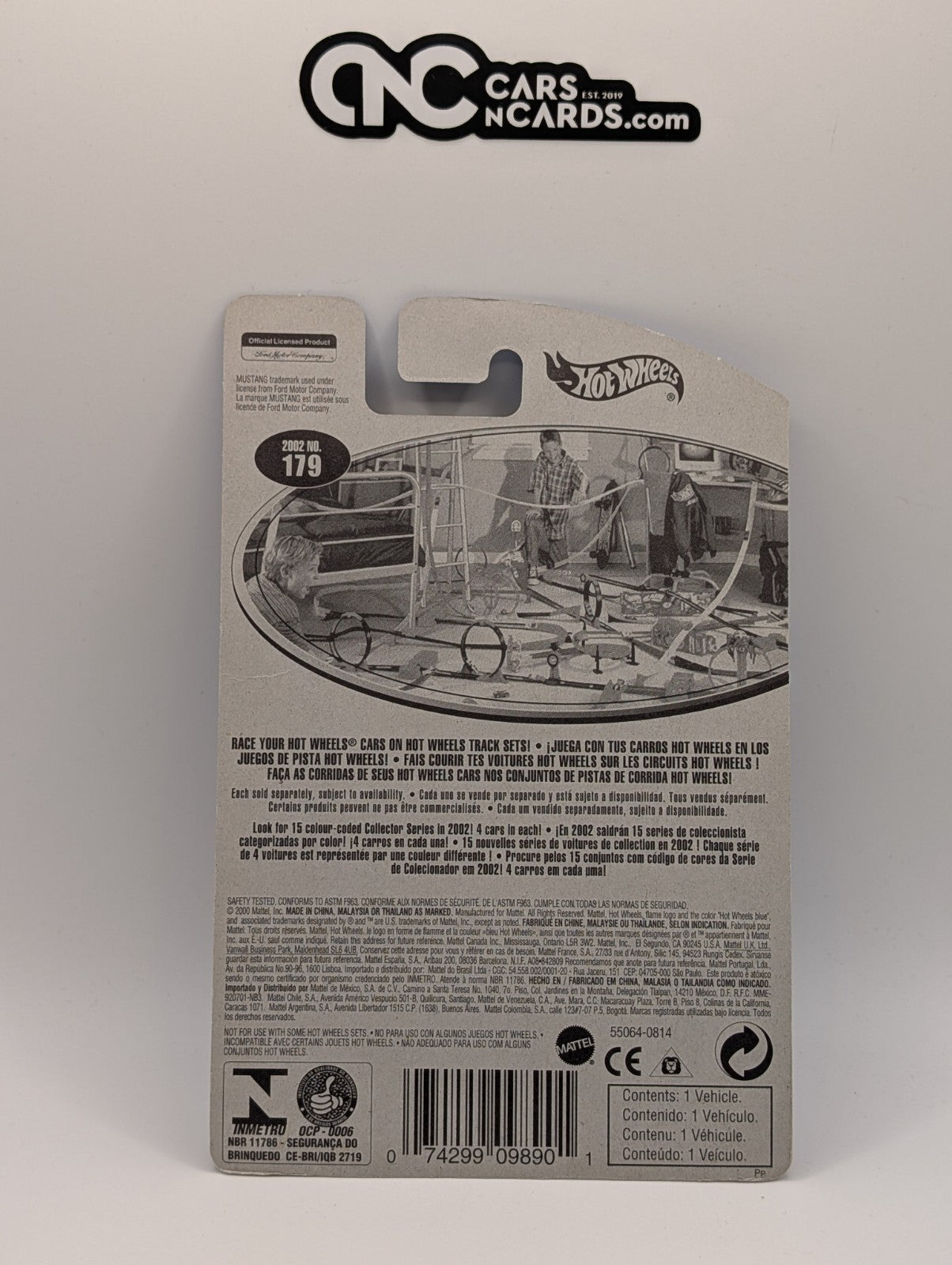 2002 Hot Wheels Mustang Mach 1 Police Car Collector #179 (Soft Corners)