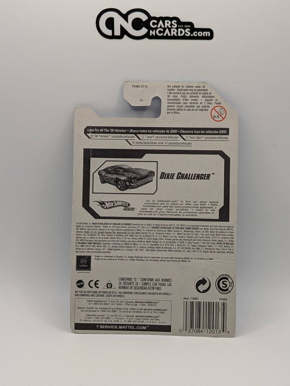 2009 Hot Wheels Rebel Rides 9/10 Dixie Challenger Blue (Soft Corners)