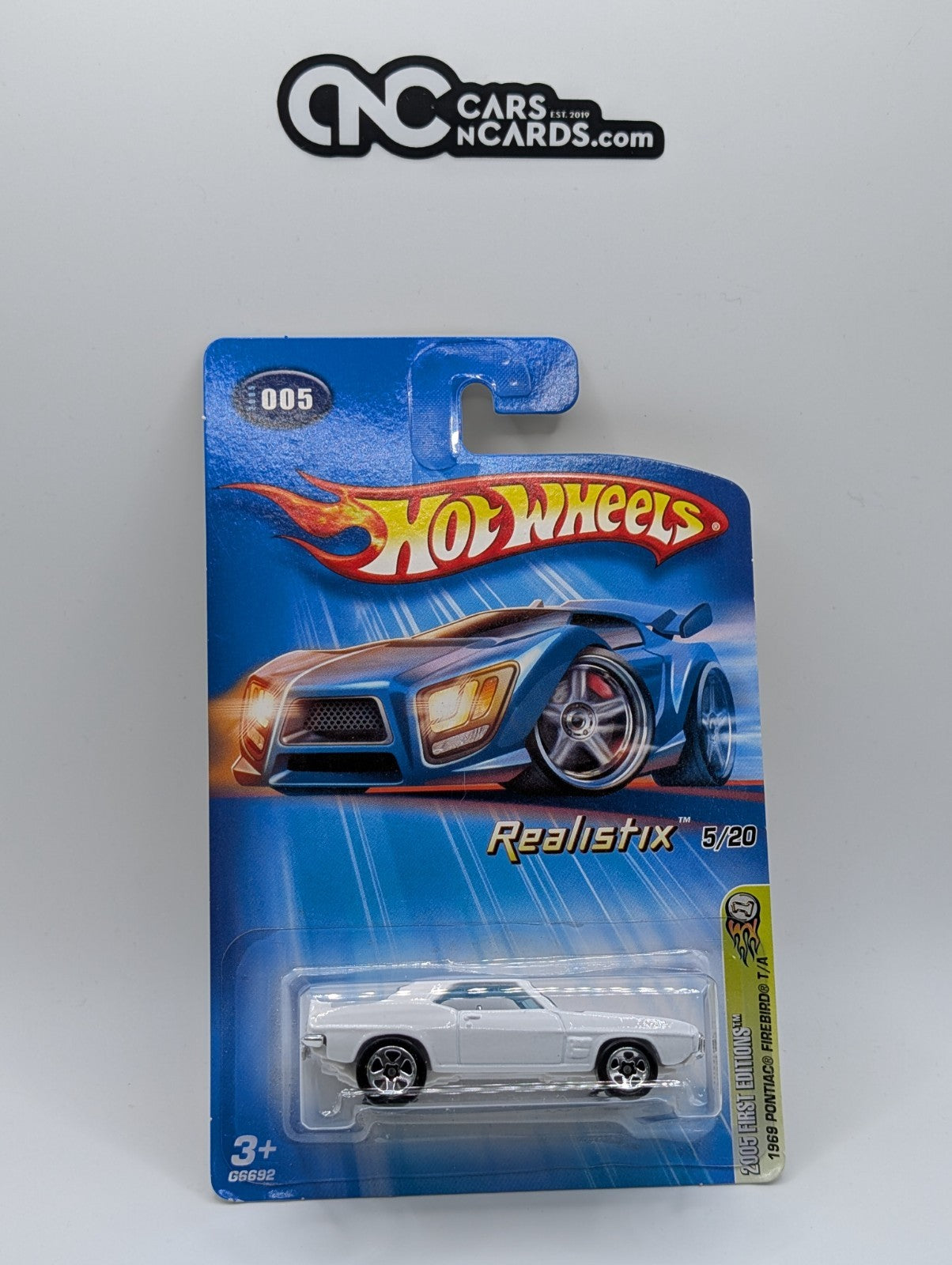 2005 Hot Wheels Realistix 5/20 1969 Pontiac Firebird T/A (Soft Corners)