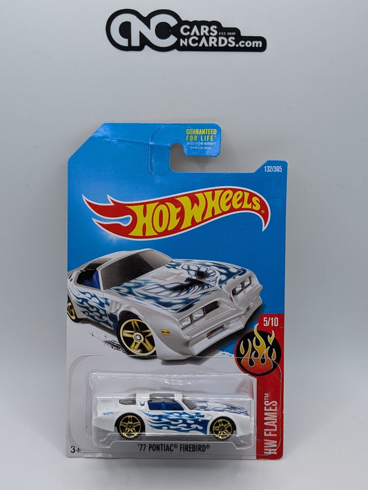 Hot Wheels HW Flames 5/10 '77 Pontiac Firebird (Card Damage)
